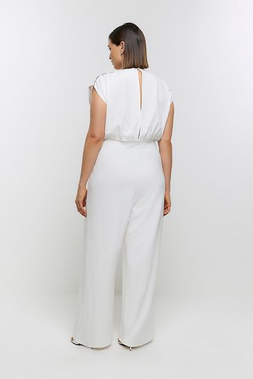 River island sale cream jumpsuit