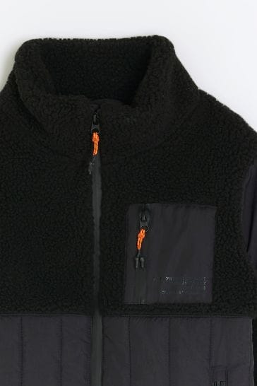 River island borg coat sale