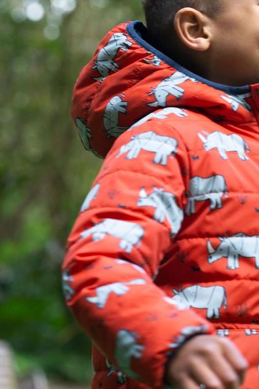 Red dinosaur coat deals
