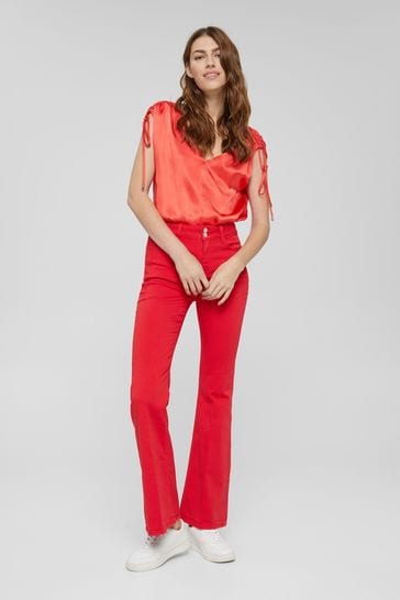 Esprit Red Bootcut Jeans