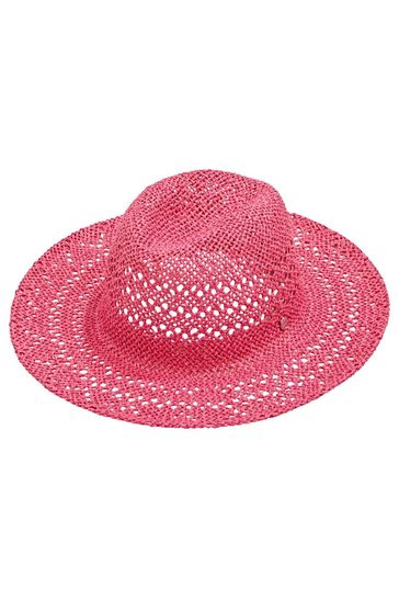 Esprit Pink Summer Fedora Hat