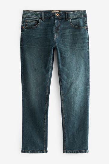 Mid Tint Straight Vintage Stretch Authentic Jeans