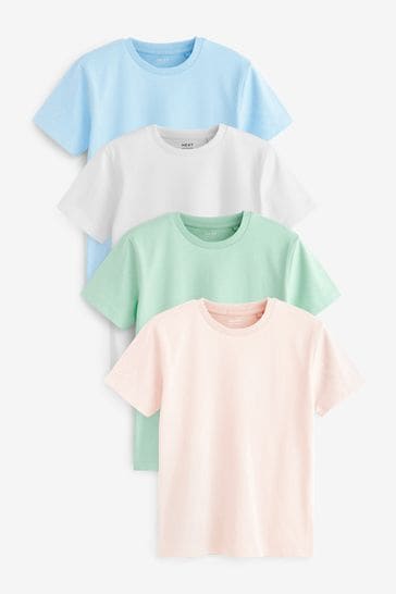 Pastel Short Sleeves T-Shirts 4 Pack (3-16yrs)