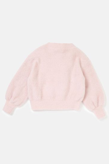 Baby pink fluffy jumper cheap