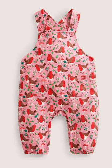 Boden Pink Jersey Dungarees