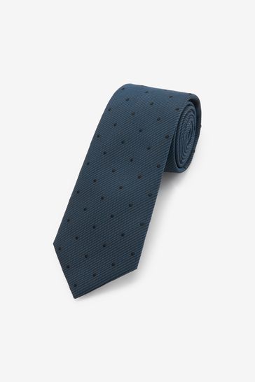 Blue Polka Dot Signature Tie