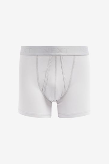 Buy Grey Neutral 10 pack A Front Boxers from Next Taiwan