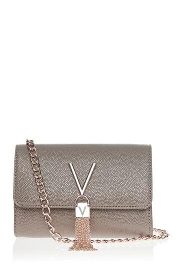 Valentino Bags Brown Cross-Body Divina Tassel Bag