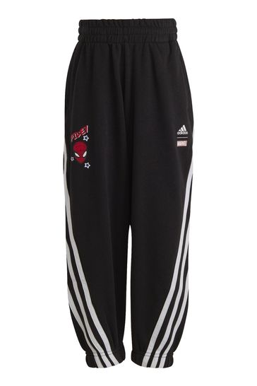 adidas Black X Marvel Spider-Man Little Kids Joggers