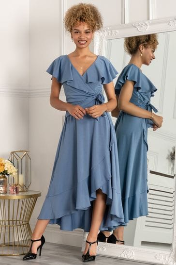 Frill dip hot sale hem dress