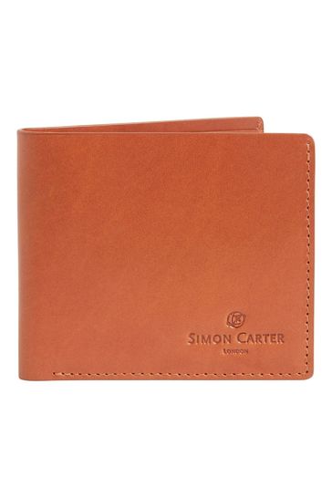 Simon Carter Natural Slim Tan Leather Wallet