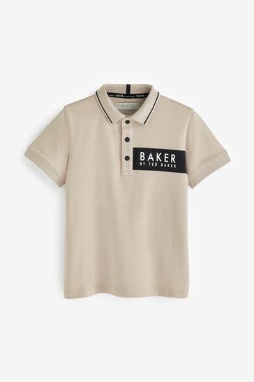 Baker by Ted Baker Nylon Panel Polo Shirt