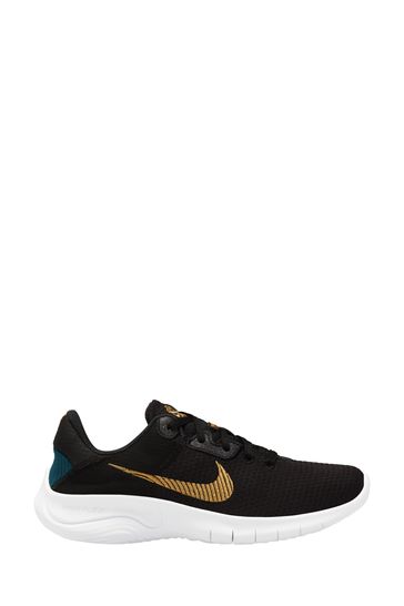 Nike flex black and hotsell gold