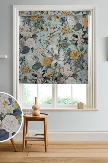 Graham & Brown Morning Blue Glasshouse Made to Measure Roller Blind