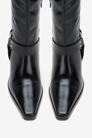 Mint velvet 2025 buckle boots