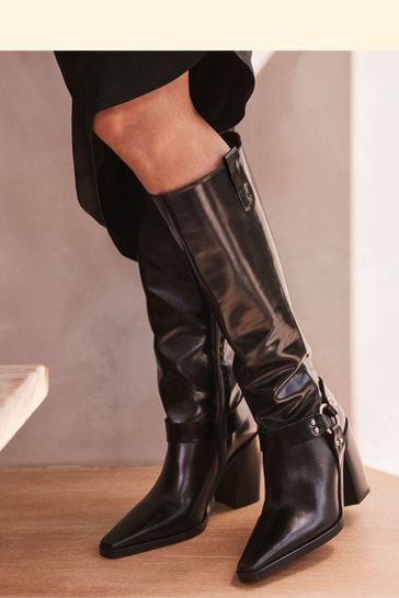 Mint velvet discount buckle boots