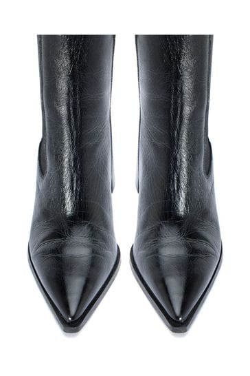Buy Mint Velvet Black Patent Ankle Boots from the Next UK online shop