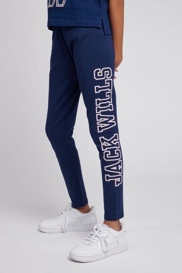 Buy Jack Wills Navy Blue Jack Varsity Leggings from Next United