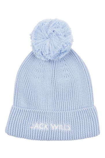 Jack Wills Blue Bobble Hat