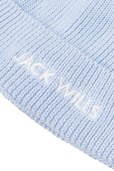 Buy Jack Wills Blue Bobble Hat from Next Luxembourg