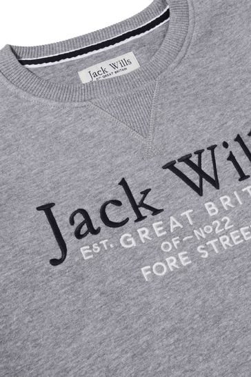 Jack wills online grey sweatshirt