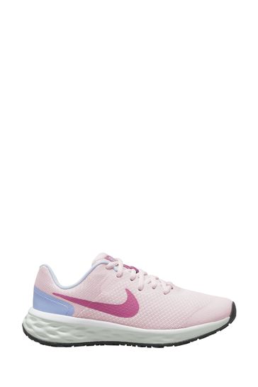 Nike Pink/Lilac Revolution 6 Youth Trainers