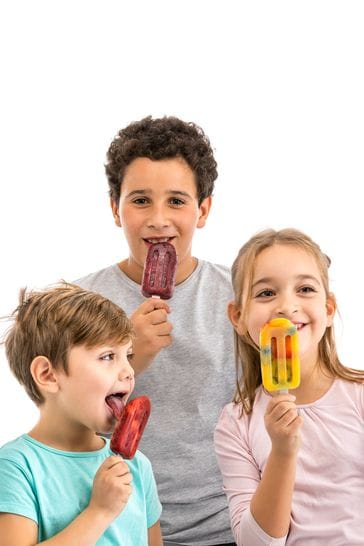 Lekue Set of 4 Yellow Stackable Ice Lolly Moulds