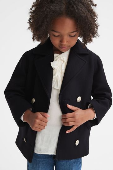 Buy Reiss Maddie Wool Pea Coat from the Laura Ashley online shop