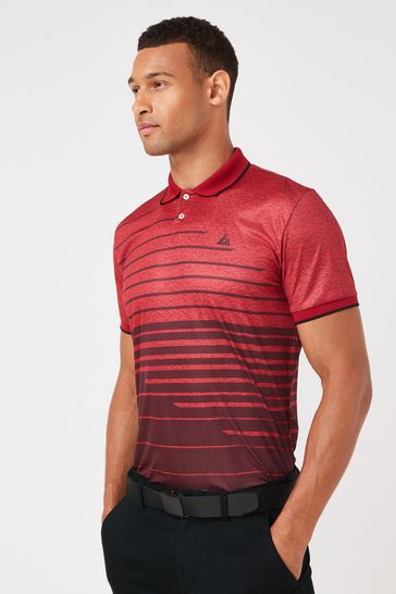 Red Stripe Next Active Golf Polo Shirt