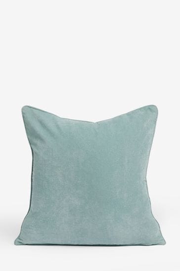 Buy Slate Teal Blue 45 x 45cm Soft Velour Cushion from Next Canada