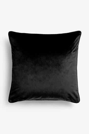 Black store velvet cushion