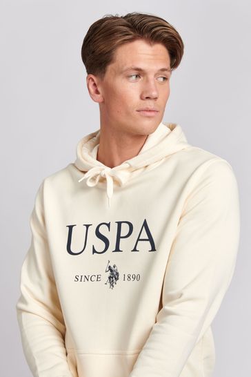 U.S. Polo Assn. Mens Marshmallow UPSA Since 1890 Hoodie