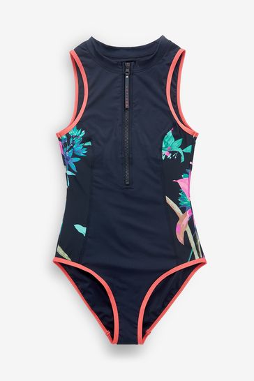 Girls high neck swimsuit 2025