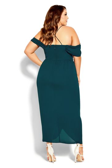 City chic green dress online