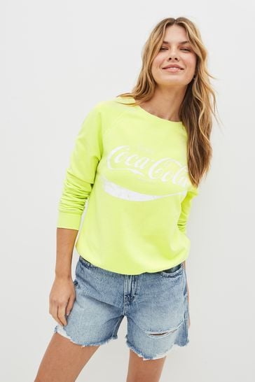 Lime Green Coca-Cola® Graphic Sweatshirt