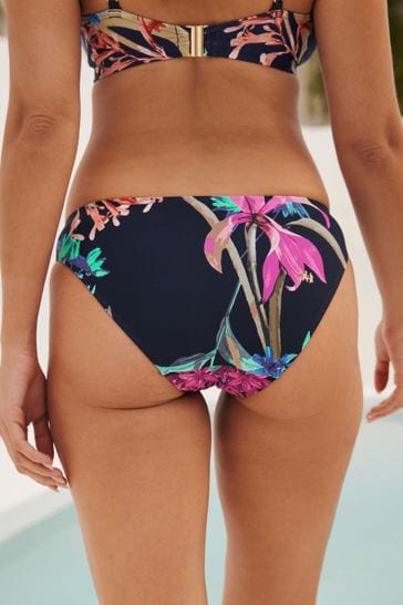 Navy tummy control store bikini bottoms