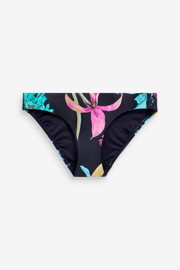 Navy roll top 2025 bikini bottoms