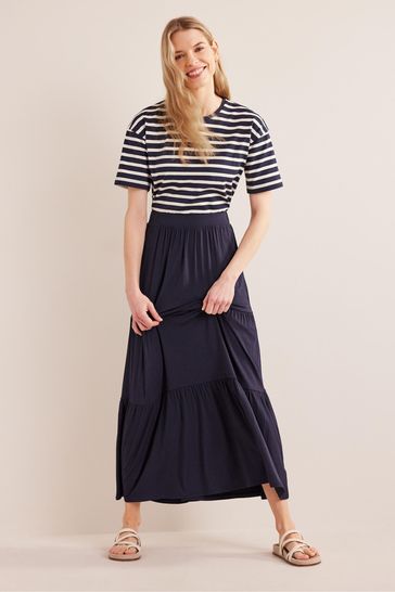 Jersey maxi deals skirt navy