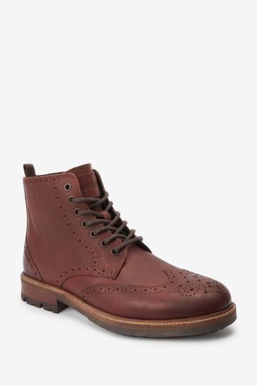 Buy Joules Brown Brogue Boots from the Next UK online shop