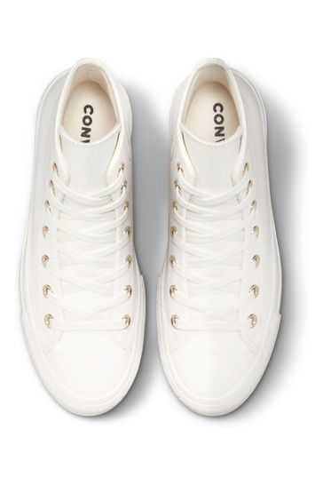 White converse lift hot sale