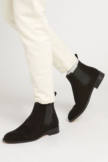 Jones Bootmaker Cheltenham Handmade Chelsea Black Boots