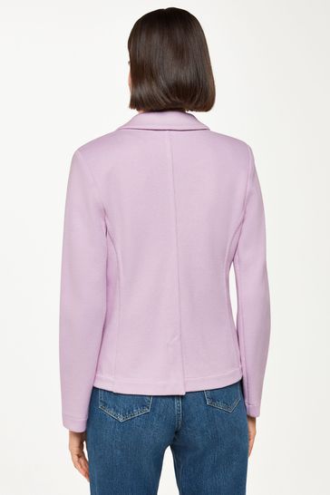 Whistles slim jersey jacket pink sales