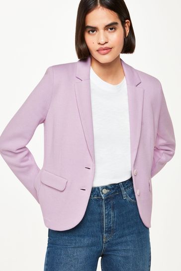 Whistles slim store jersey jacket