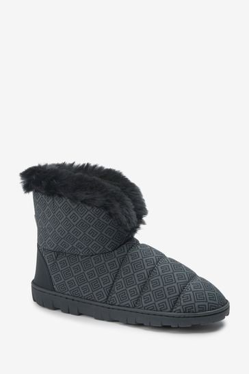 Monogrammed best sale bootie slippers
