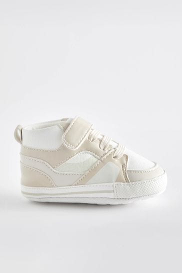 Zapatillas deportivas altas blancas para bebés (0-24 meses)