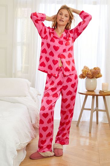 Love heart pyjamas next best sale