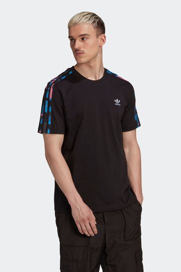 Adidas black camo t shirt top
