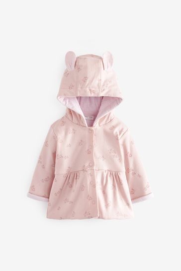 Pink Hooded Baby Jacket (0mths-2yrs)