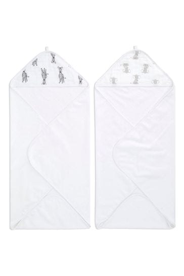 aden + anais™ Essentials Hooded Towel Safari Babes 2 Pack