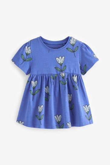 Cobalt Blue Tulip Cotton T-Shirt (3mths-7yrs)